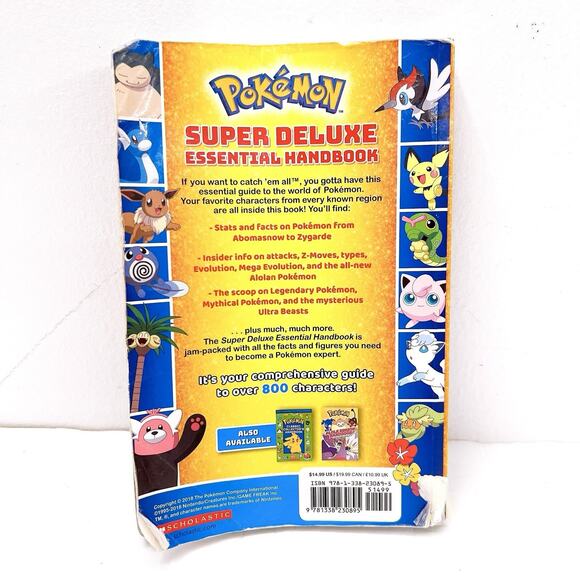 Pokémon Super Deluxe Essential Handbook 2018 Firs Printed The Stats and Facts - Picture 4 of 8